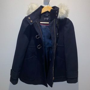 Top shop winter coat black